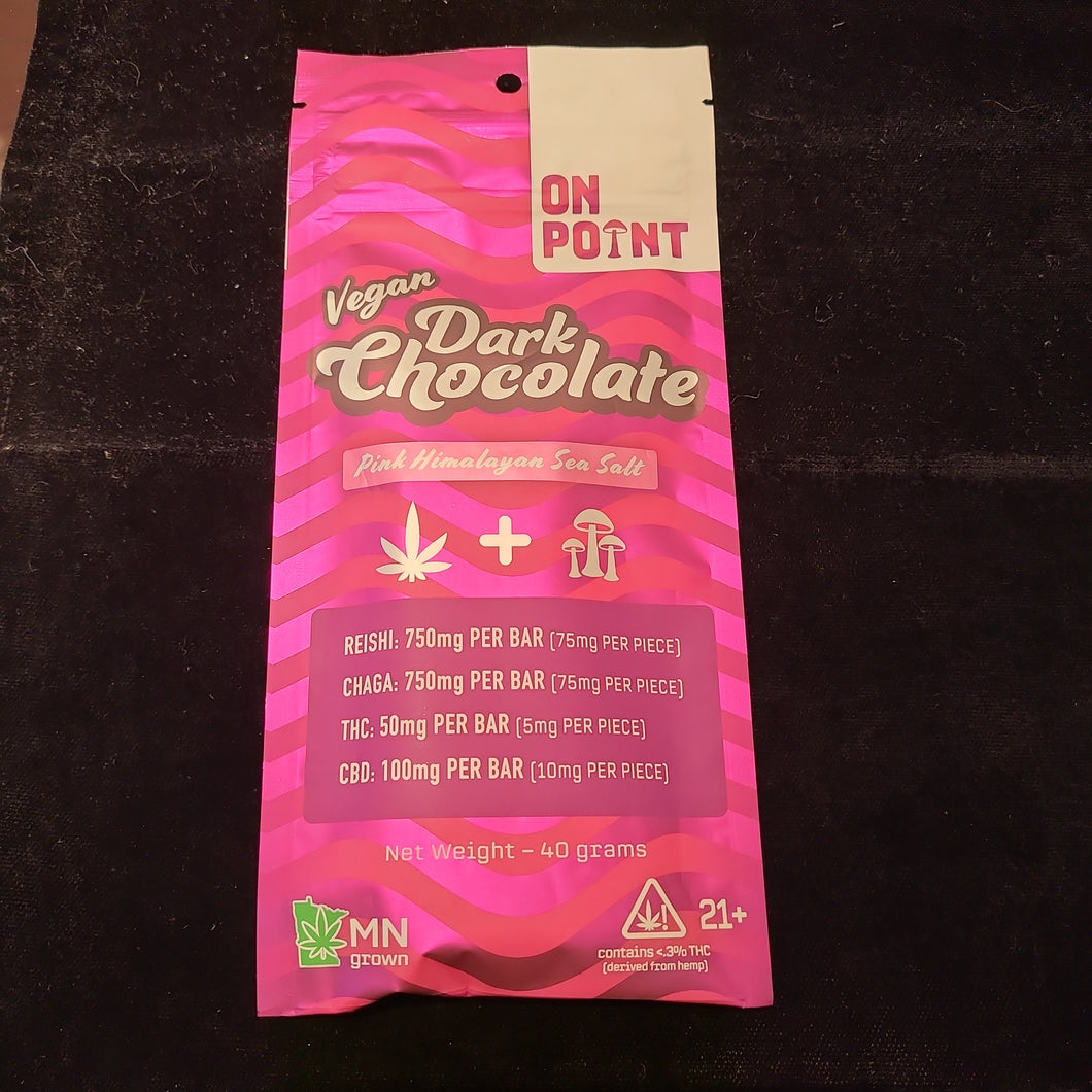On Point Vegan Dark Chocolate THC
