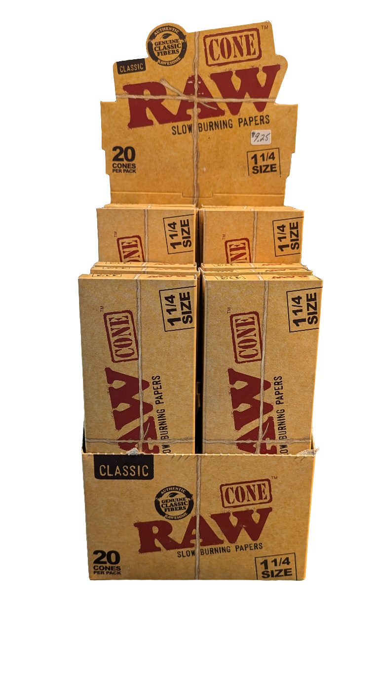 Raw cones 1 1/4 20 pack