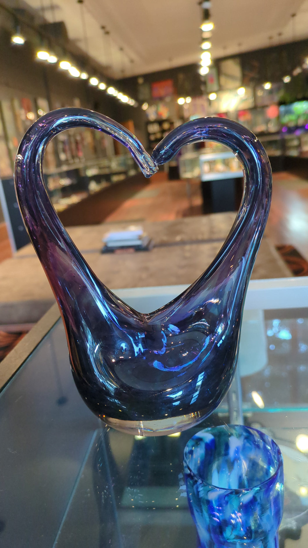 Paper weight Glass Heart 65
