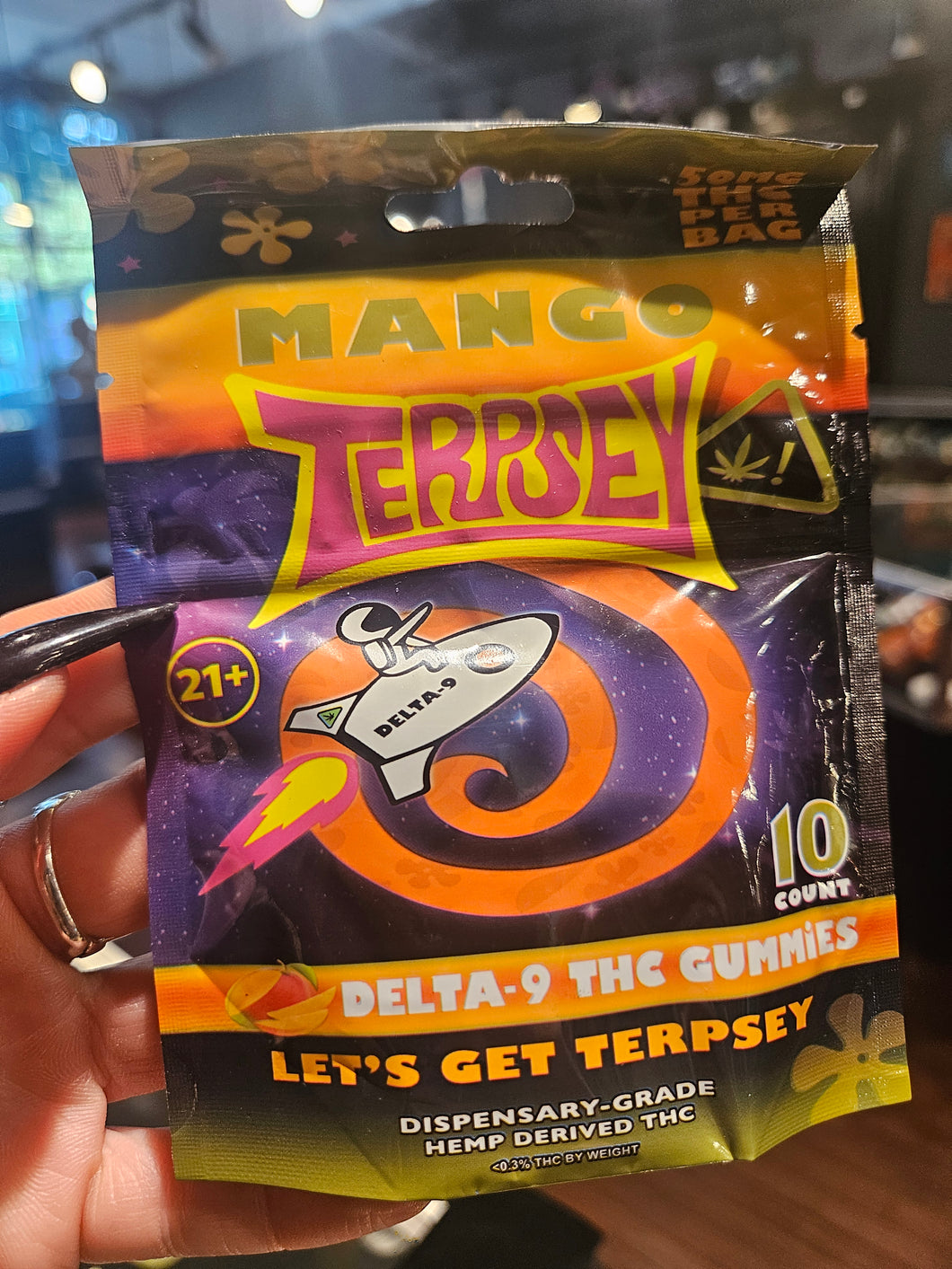 Terpsey THC gummies Mango