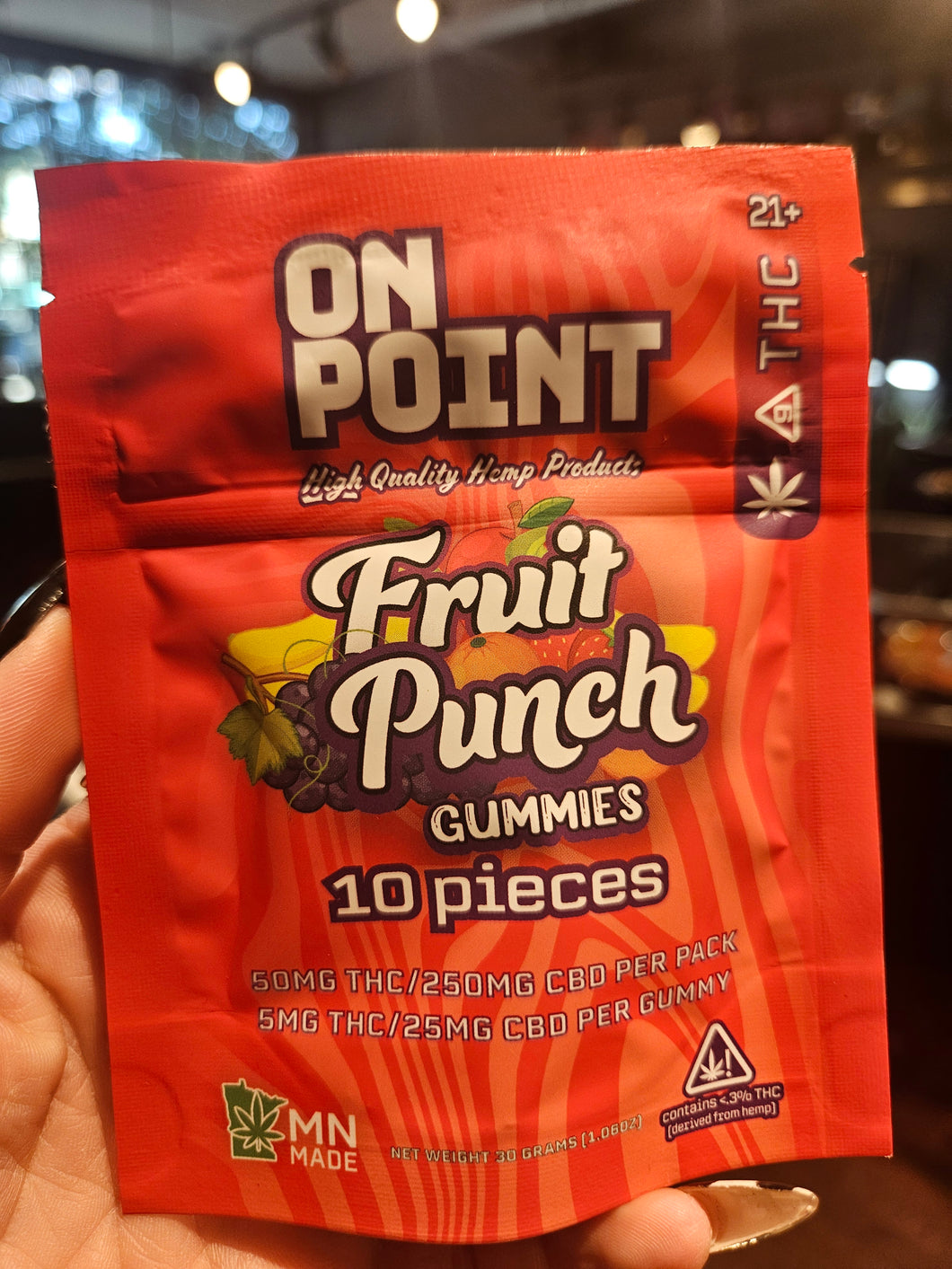 On Point THC & CBD gummies