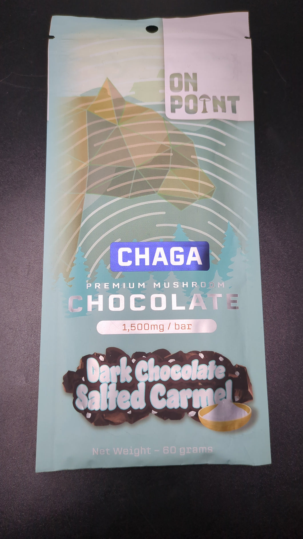 On point Chaga Mushroom chocolate bar