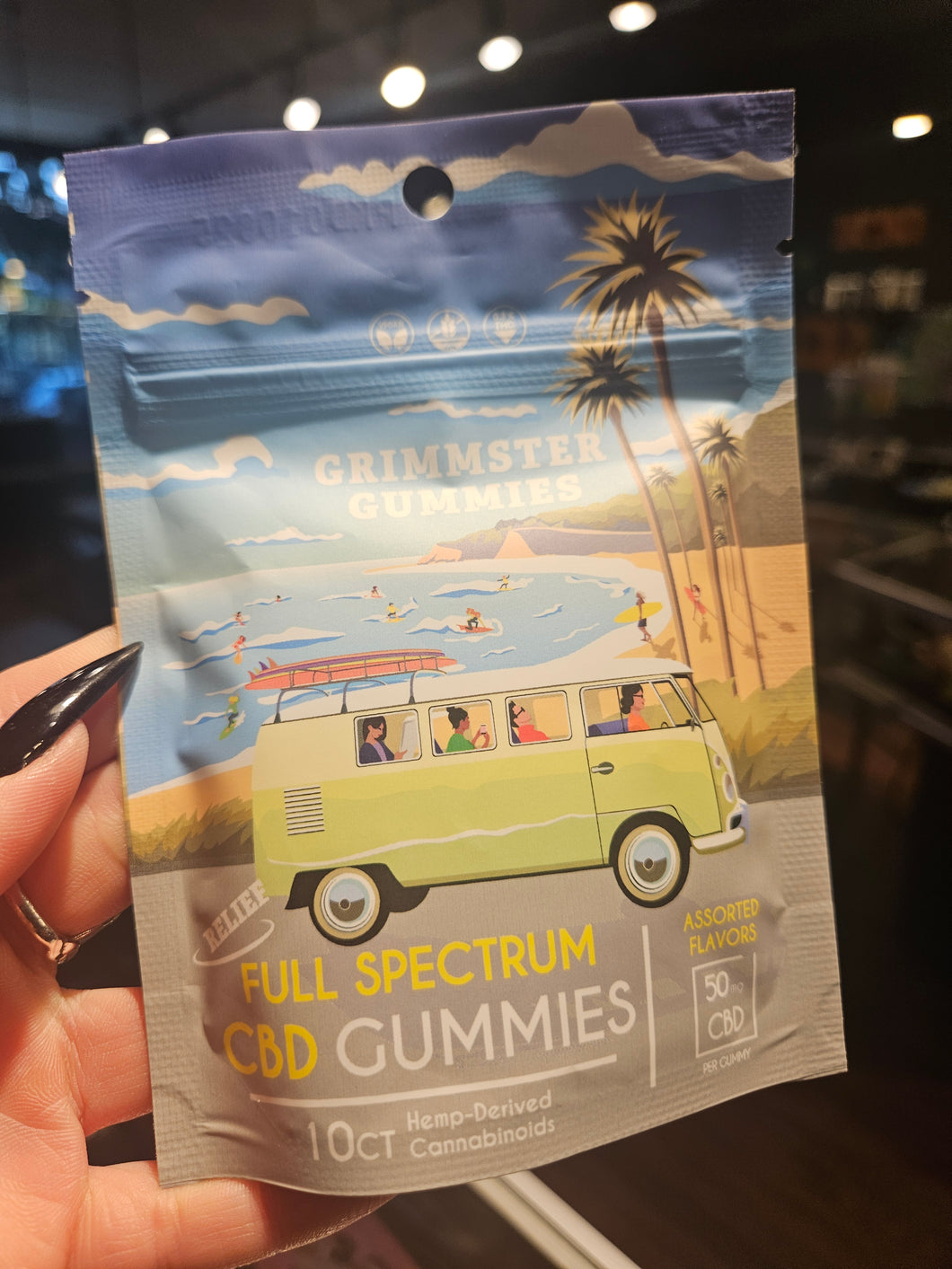 Grimmster Gummies 50mg CBD each gummy (NO THC)