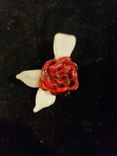 Load image into Gallery viewer, butter glass rose pendant 47
