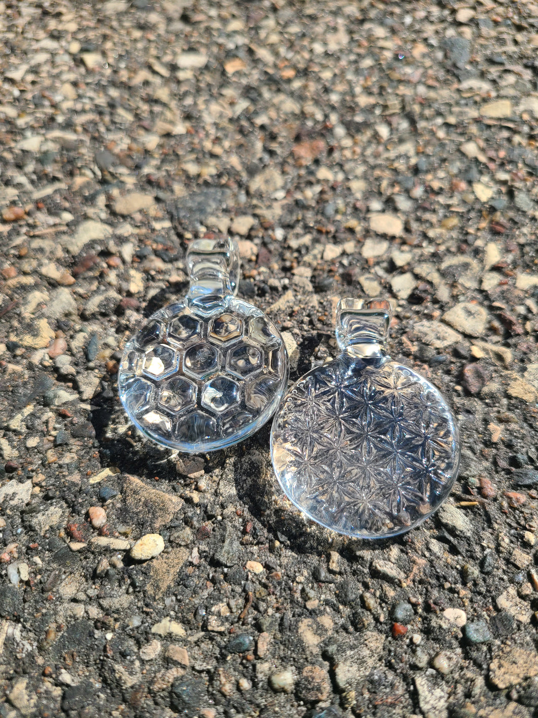 Clear Sacred Geometry Pendants 40